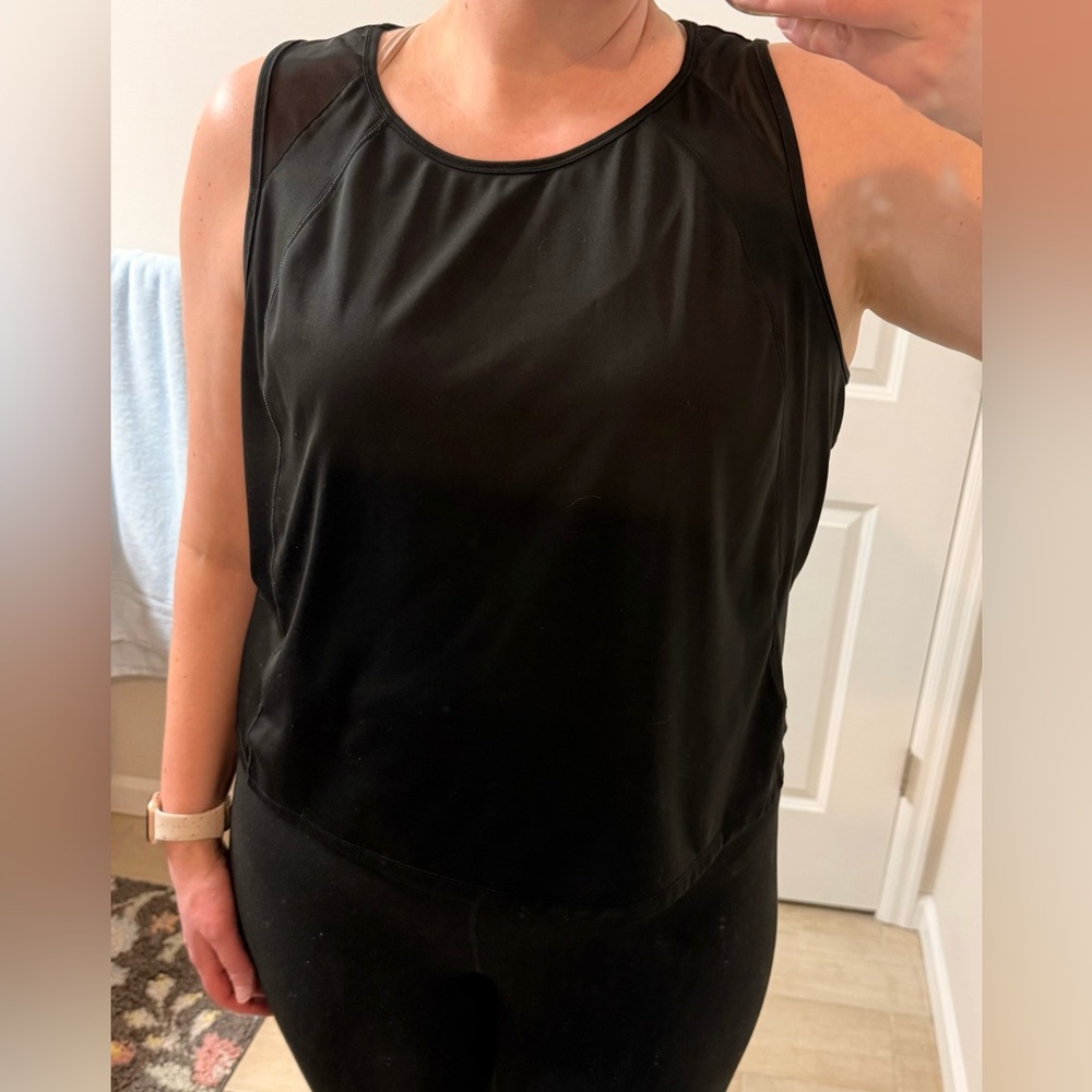 Black Workout Sleeveless Top